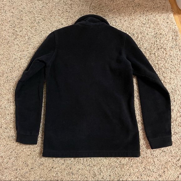 BOYS BLACK COLUMBIA FLEECE ZIP UP - Picture 3 of 4